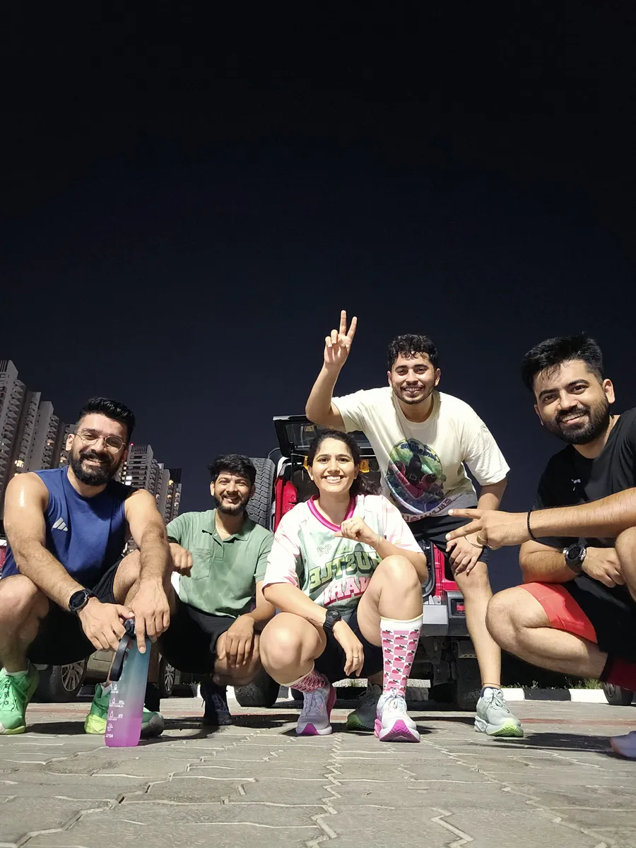 The whole M³RC crew together after a run