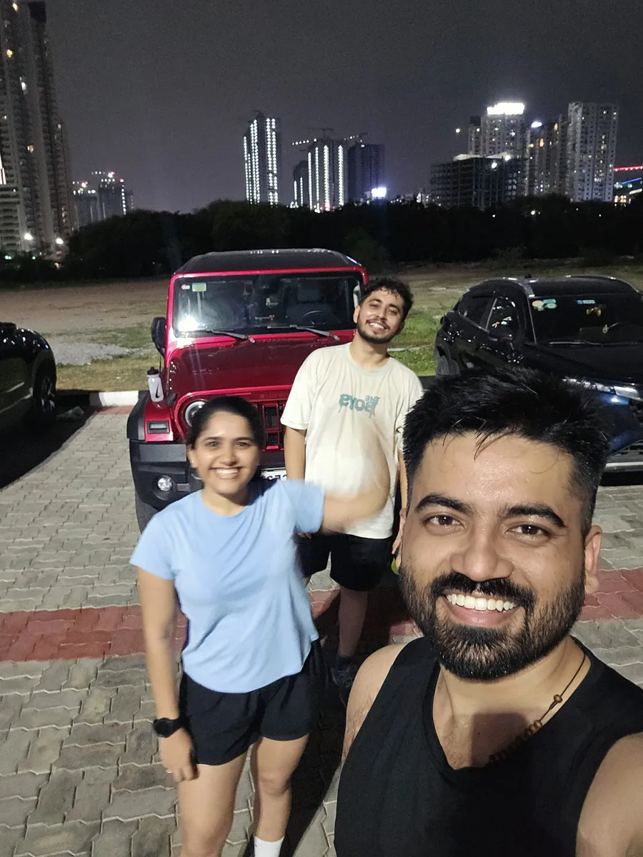 Three M³RC runners at the meet-up, all smiles